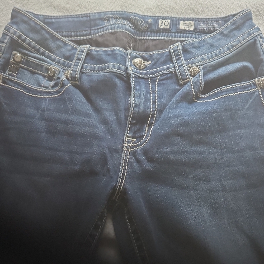 Miss Me Women's Dark Blue Skinny Sz 30 Jeans